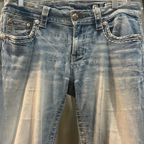 Miss Me Light Blue Flare Jeans - Picture 2 of 11